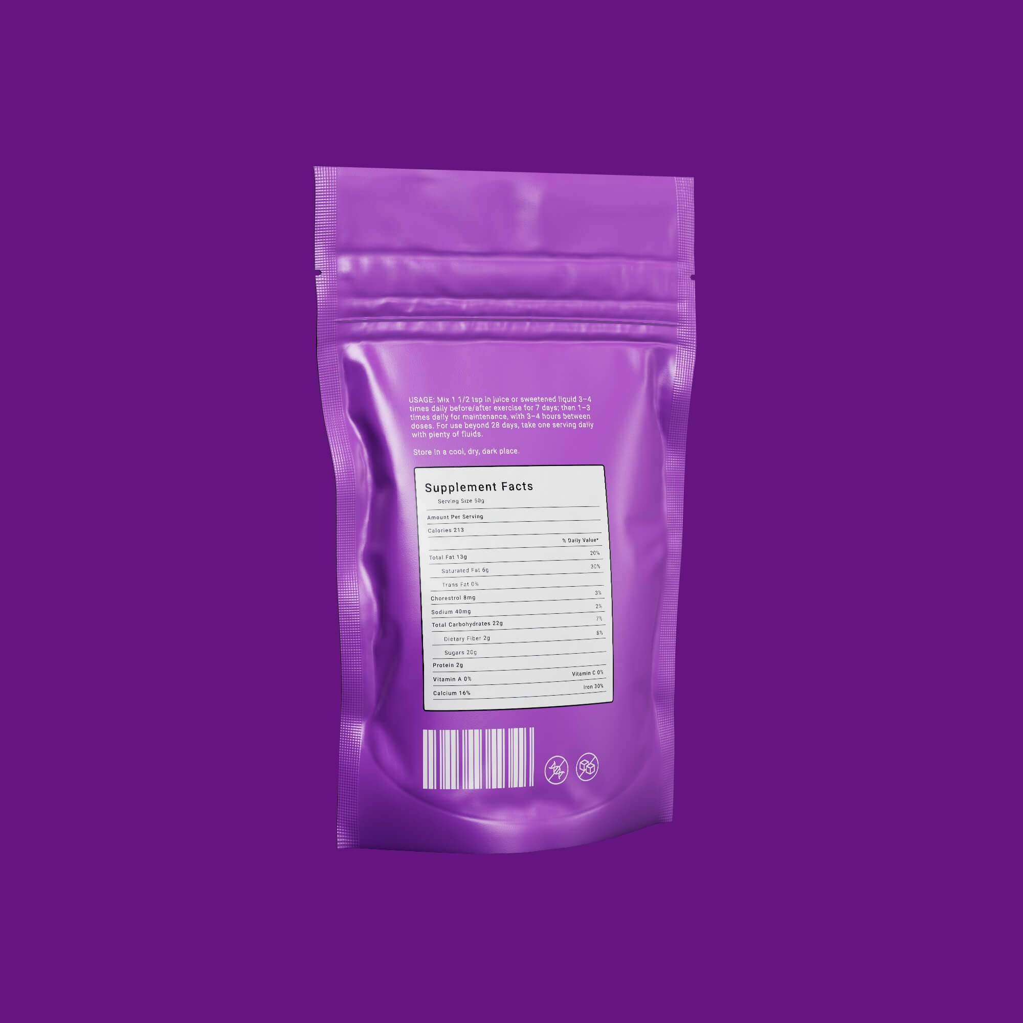 Back view of product